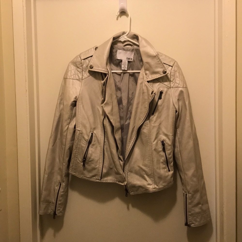 Silver Leather Jacket - image 1